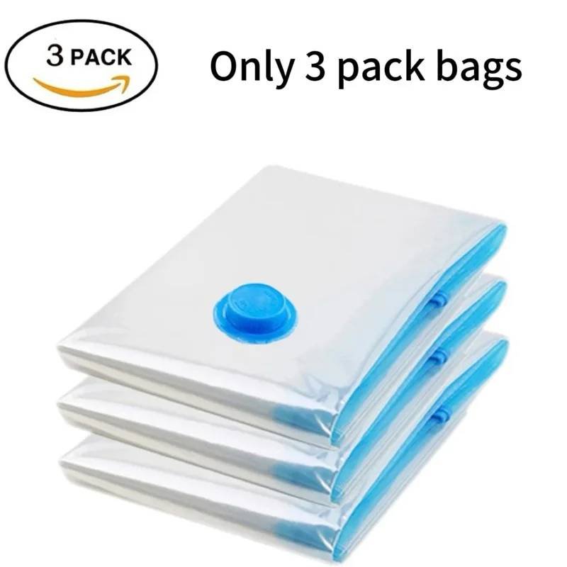 3/5PCS Vacuum Storage Bags For Clothes,Bedding,Space Saving 