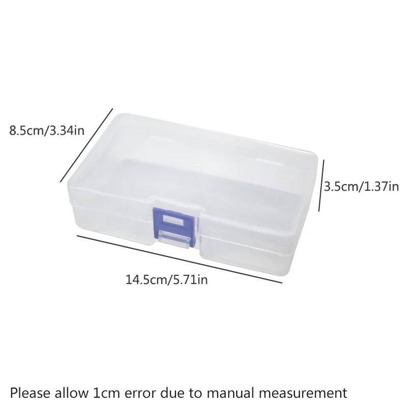 5 transparent plastic storage boxes can accommodate small it