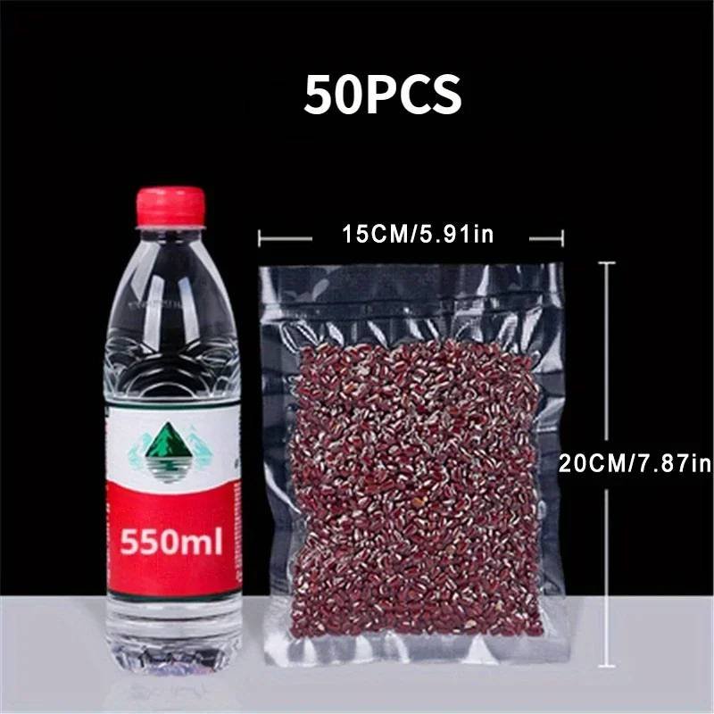 50pcs Vacuum Sealer Bags, Disposable Airtight Compression Ba