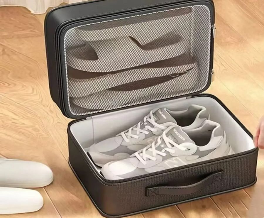 Black Travel Shoe Bag