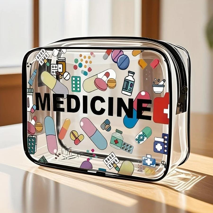 Clear Travel Medicine Bag