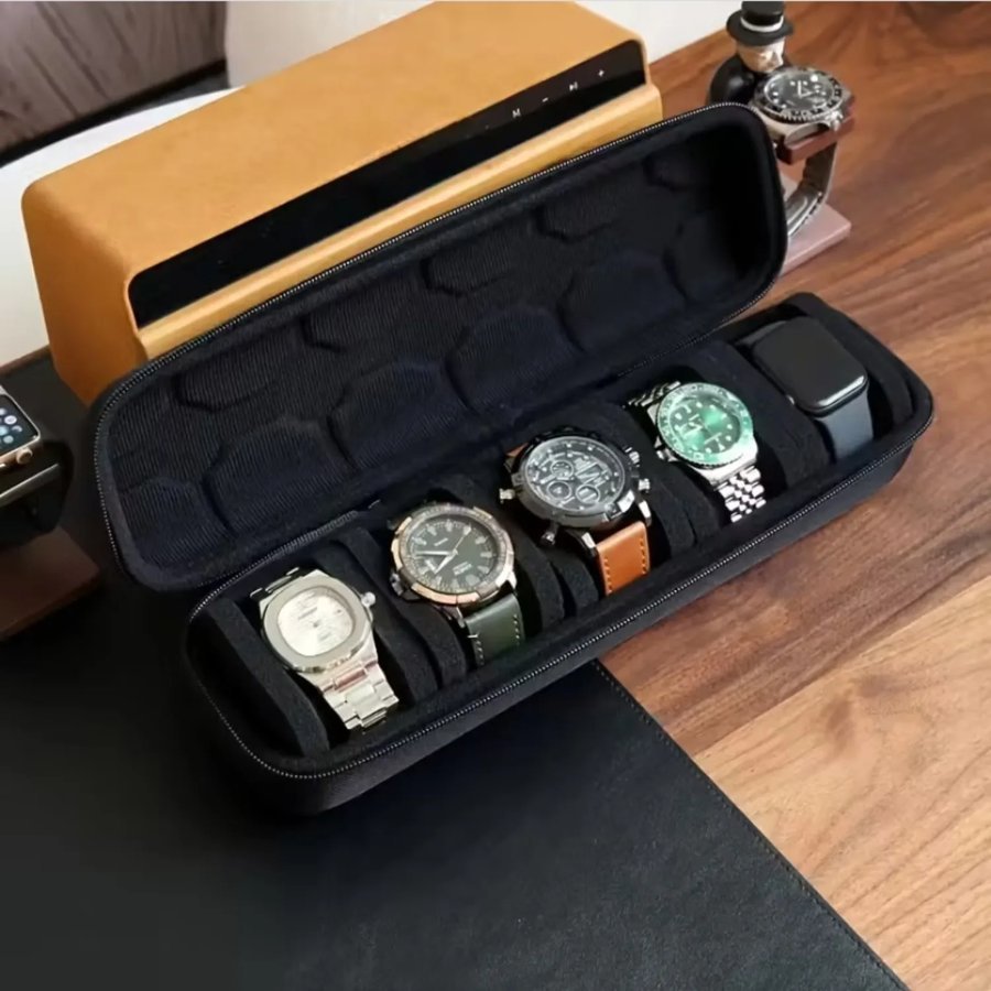 Hard Shell Travel Case for Five Watches