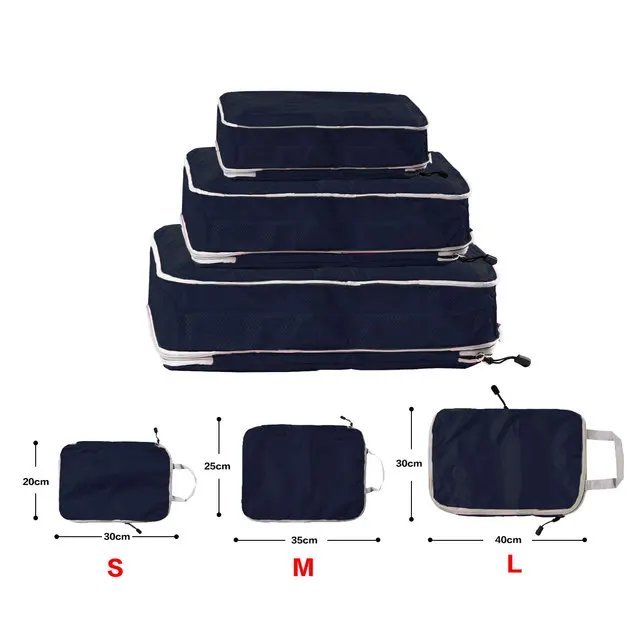 Navy Compression Cubes, Small Medium Large